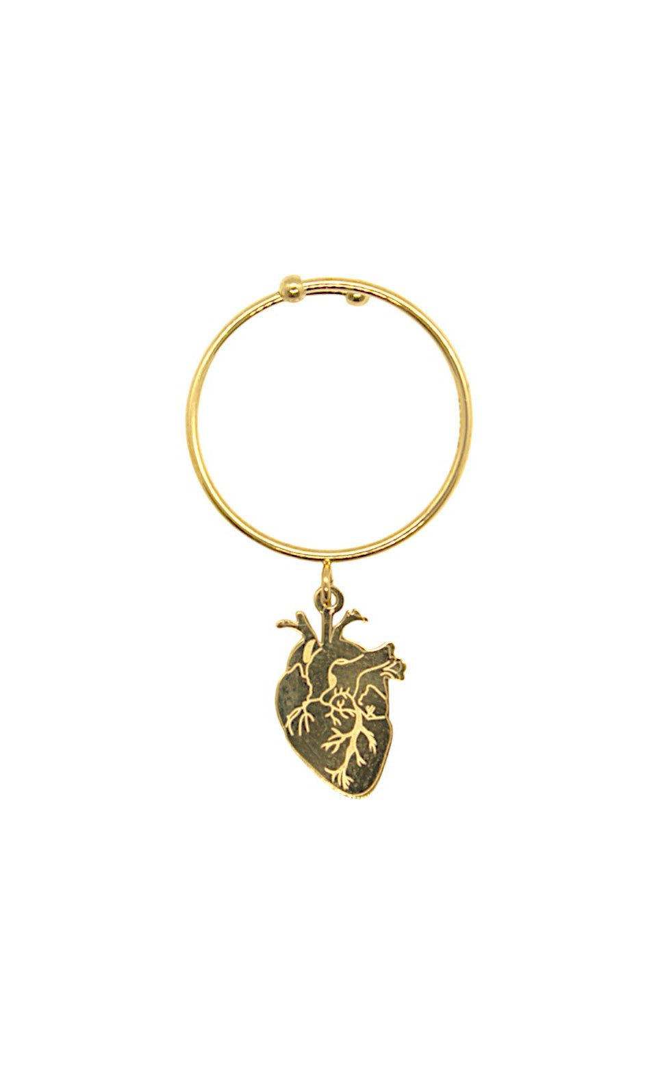 Anello ''Cuore anatomico gold''